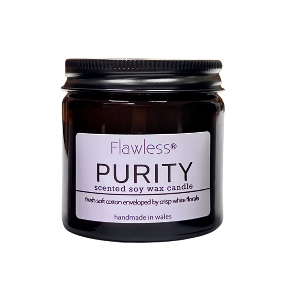 Clean Cotton and Baby Powder Vegan Soy Wax Candle - Purity-4
