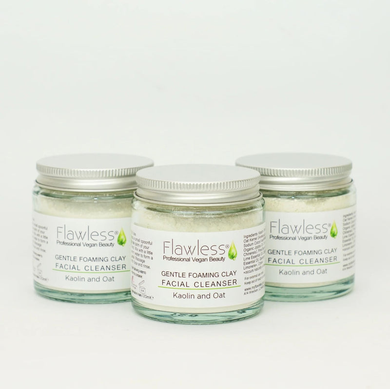 Clay Facial Cleanser with Kaoiln and Oat - Gentle and Foaming 120ml