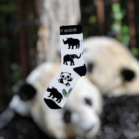 WILD ABOUT WILDLIFE ORGANIC COTTON KIDS SOCKS-1