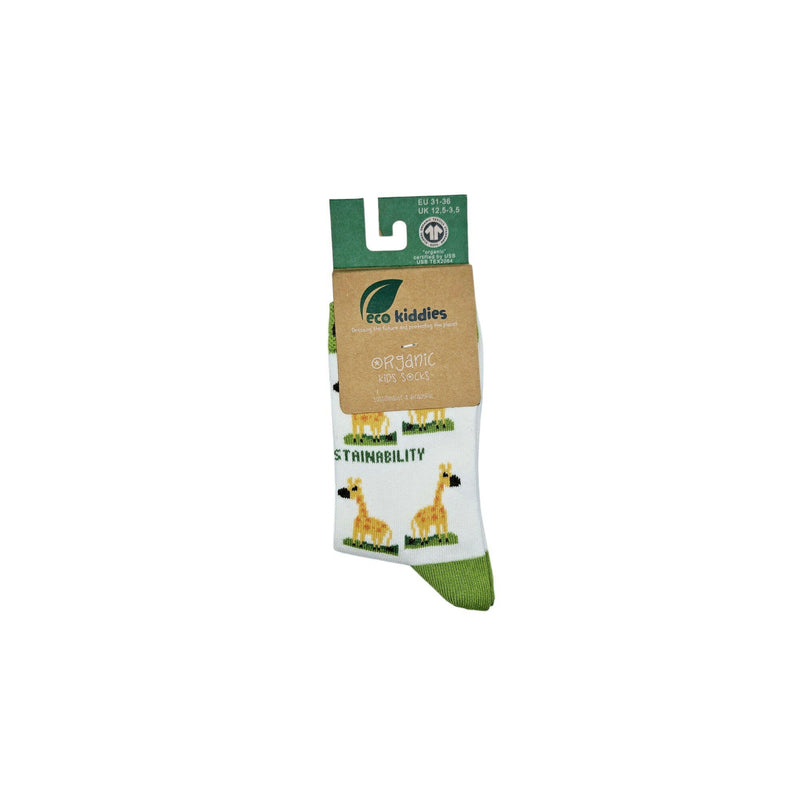 GRINNING GIRAFFE ORGANIC COTTON KIDS SOCKS-4