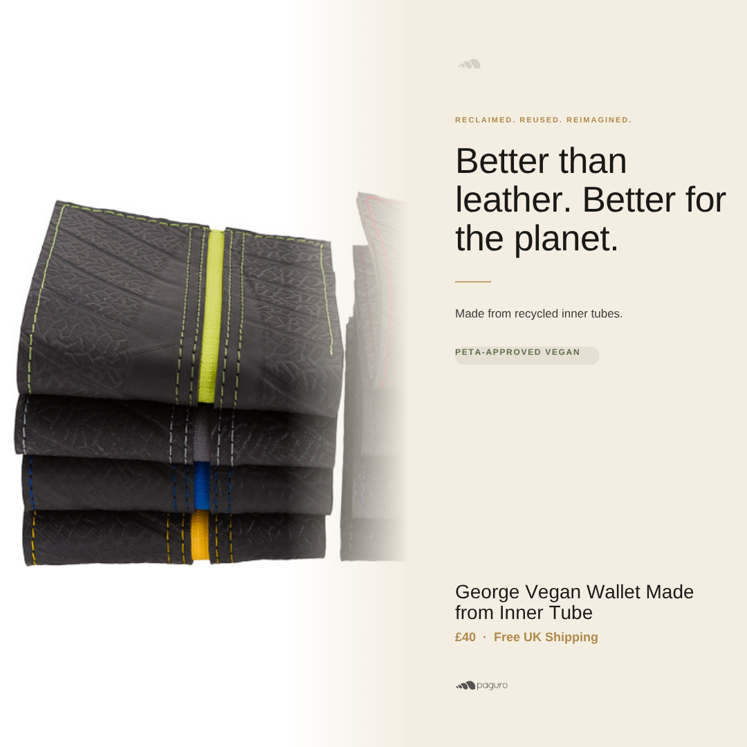 George Vegan Wallet Made from Inner Tube