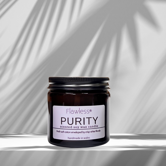 Clean Cotton and Baby Powder Vegan Soy Wax Candle - Purity-2