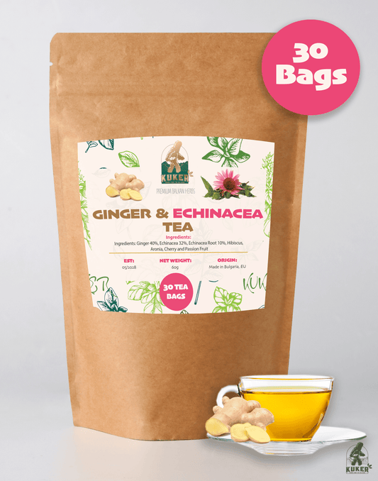 KUKER® Echinacea & Ginger Tea 30g | 20 Bags-1