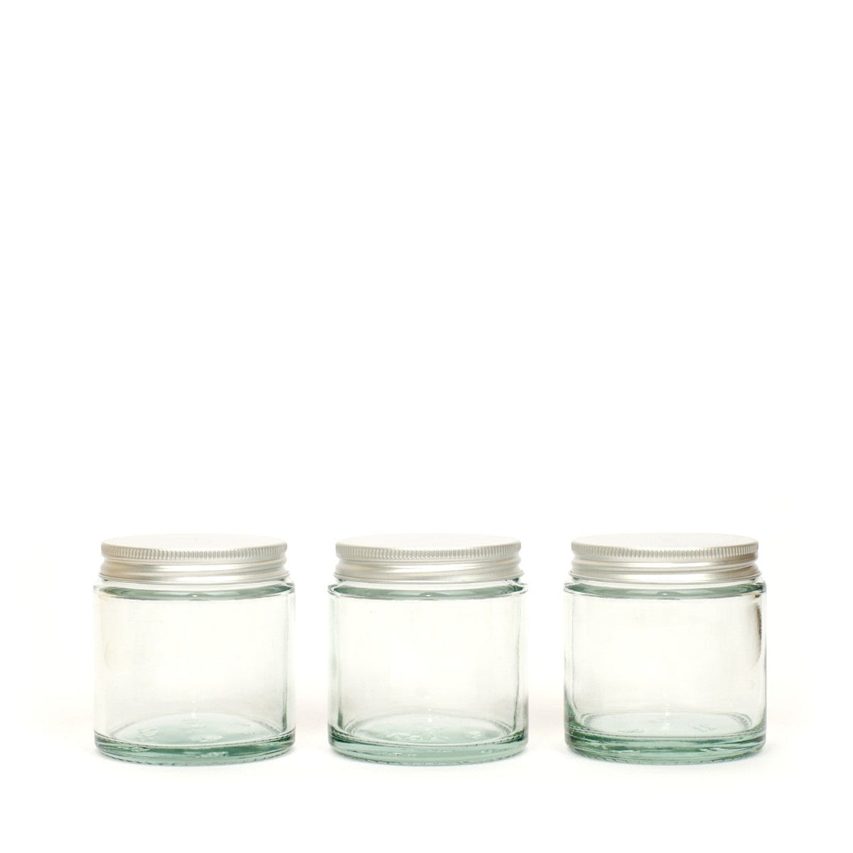 Clear Glass Refillable Jars