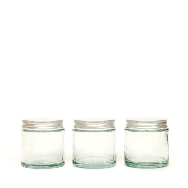 Clear Glass Refillable Jars