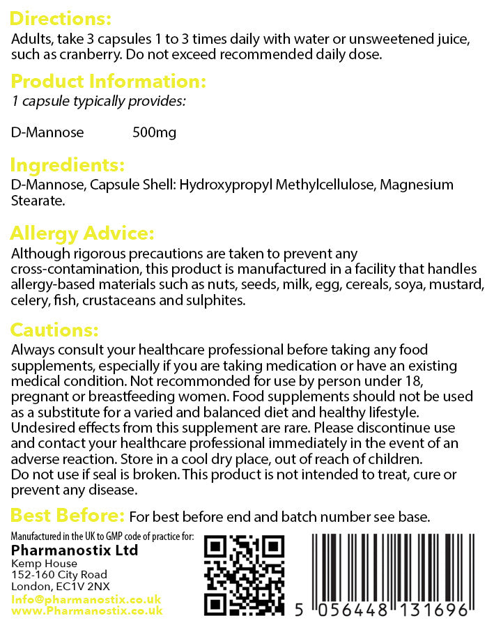 D-Mannose 90 Capsules-1