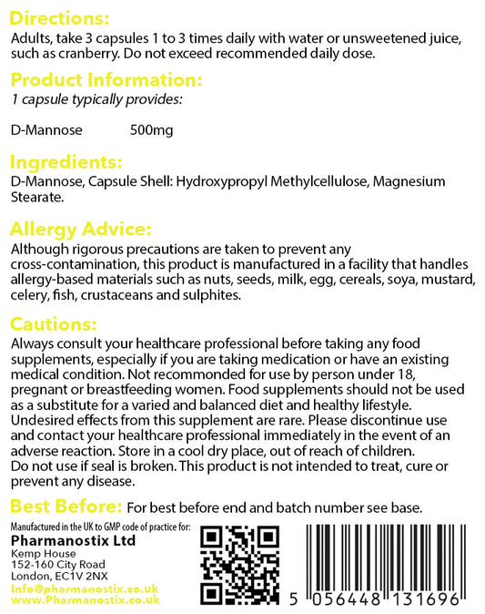 D-Mannose 90 Capsules-1