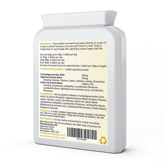 Pet-Flora Probiotics For Dogs and Cats, 120 Chicken Tablets-1