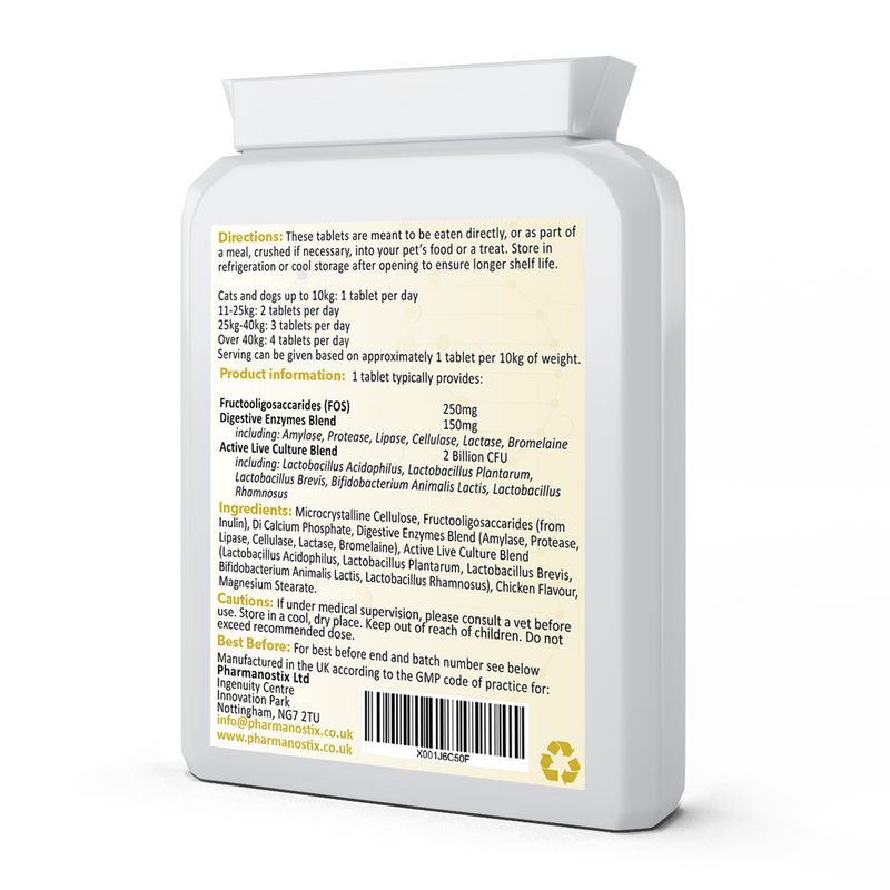 Pet-Flora Probiotics For Dogs and Cats, 120 Chicken Tablets-1