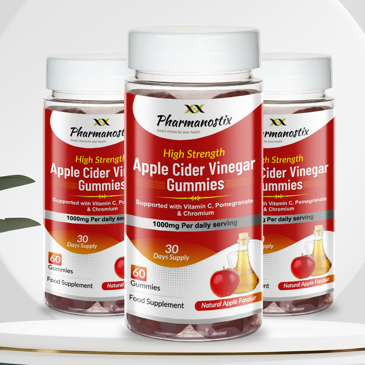 Apple Cider Vinegar Vegan Gummies  with Vitamin C-3