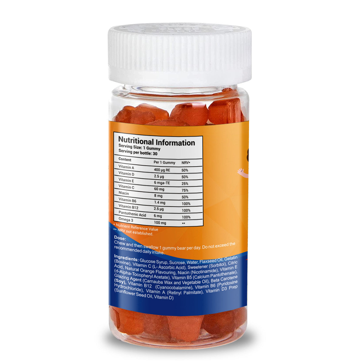 Kids Multivitamin & Omega3 Bear Gummies-1