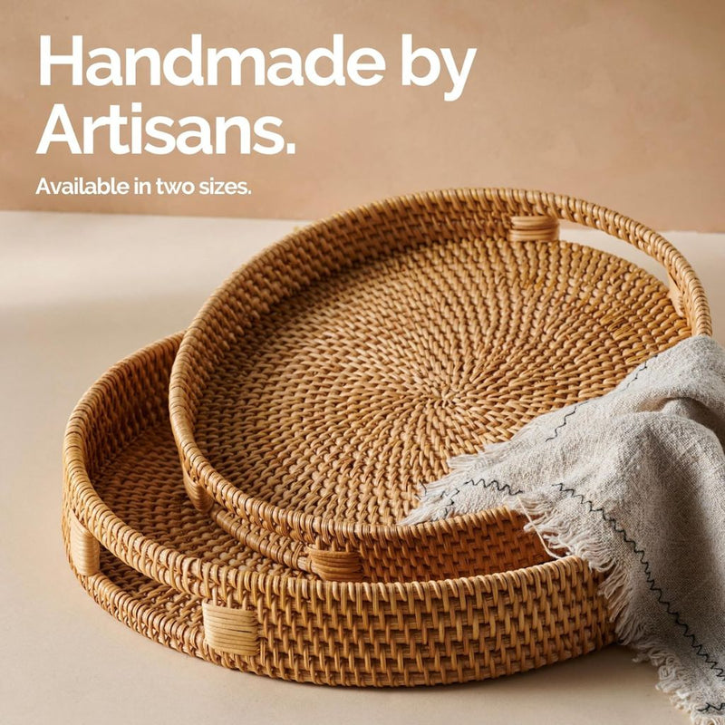 Rattan Trays • Natural Colour (Multiple Sizes)